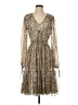 Walter Baker 100% Polyester Animal Print Gold Cocktail Dress Size 4 - photo 1
