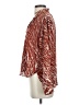 By Anthropologie 100% Polyester Animal Print Brown Long Sleeve Blouse Size XS - photo 5