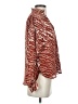 By Anthropologie 100% Polyester Animal Print Brown Long Sleeve Blouse Size XS - photo 4