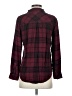 Rails 100% Rayon Plaid Burgundy Long Sleeve Button-Down Shirt Size XS - photo 2
