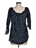 Status by Chenault Blue 3/4 Sleeve Blouse Size M - photo 2