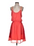 Halo 100% Polyester Color Block Orange Pink Casual Dress Size S - photo 1