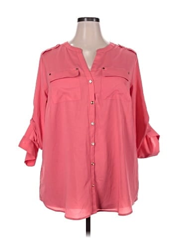 Charter Club 3/4 Sleeve Button-Down Shirt (view 1)