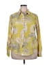 Unbranded 100% Polyester Print Yellow Long Sleeve Blouse Size XXL - photo 1
