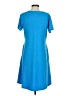 Assorted Brands Solid Blue Casual Dress Size S - photo 2