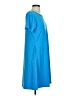 Assorted Brands Solid Blue Casual Dress Size S - photo 4