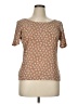 Toto Collection 100% Polyester Brown Short Sleeve Top Size 1X - photo 1