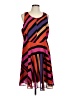 CAbi 100% Polyester Graphic Orange Cocktail Dress Size L - photo 1