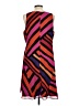 CAbi 100% Polyester Graphic Orange Cocktail Dress Size L - photo 2
