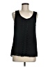 Lost April 100% Polyester Black Sleeveless Blouse Size M - photo 1