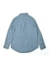 Crewcuts 100% Cotton Chevron-herringbone Blue Long Sleeve Button-Down Shirt Size 8 - photo 2