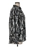 Ophelia Roe 100% Polyester Animal Print Silver Long Sleeve Blouse Size XL - photo 4