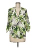 Lulus Tropical Green 3/4 Sleeve Blouse Size M - photo 1