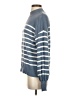 Zesica Stripes Blue Turtleneck Sweater Size S - photo 5