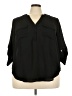 Torrid 100% Polyester Black 3/4 Sleeve Blouse Size 2X Plus (2) - photo 1