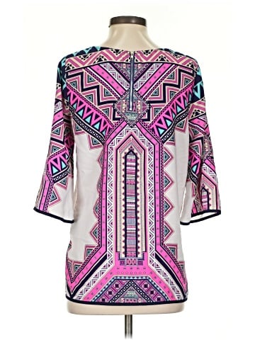 Pink Owl 3/4 Sleeve Blouse (view 2)