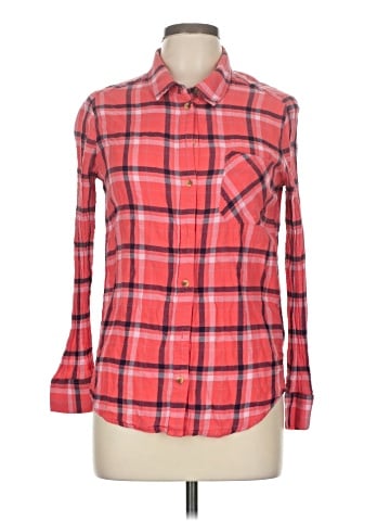 American Eagle Outfitters Long Sleeve Button-Down Shirt (view 1)