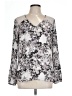 DR2 100% Polyester Silver Long Sleeve Blouse Size L - photo 1