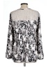 DR2 100% Polyester Silver Long Sleeve Blouse Size L - photo 2