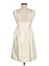 RMN 100% Polyester Solid Ivory Casual Dress Size 8 - photo 2