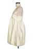 RMN 100% Polyester Solid Ivory Casual Dress Size 8 - photo 5