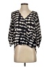 West Kei 100% Polyester Gray 3/4 Sleeve Blouse Size S (petite) - photo 1