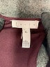 Leith Solid Burgundy Jumpsuit Size XS - photo 3