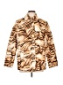 Chico's 100% Polyester Animal Print Tan Jacket Size Lg (2) - photo 1