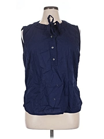 Faconnable Sleeveless Button-Down Shirt (view 1)