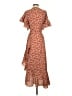 Max Studio Paisley Brown Casual Dress Size XS - photo 2