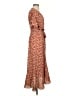 Max Studio Paisley Brown Casual Dress Size XS - photo 4