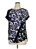 Lane Bryant Black Short Sleeve Blouse Size 14 - 16 Plus - photo 1