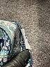 J.Crew Paisley Teal Blue 3/4 Sleeve Blouse Size XL - photo 7