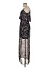Express 100% Polyester Floral Black Cocktail Dress Size XS - photo 5