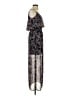 Express 100% Polyester Floral Black Cocktail Dress Size XS - photo 4