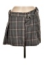 MNG Plaid Gray Casual Skirt Size 6 - photo 1