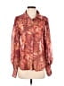 Assorted Brands 100% Polyester Burgundy Long Sleeve Blouse Size S - photo 1