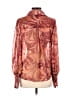 Assorted Brands 100% Polyester Burgundy Long Sleeve Blouse Size S - photo 2