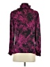 AK Anne Klein 100% Polyester Floral Purple Long Sleeve Blouse Size 2 - photo 2