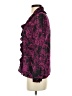 AK Anne Klein 100% Polyester Floral Purple Long Sleeve Blouse Size 2 - photo 5