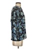 Ann Taylor LOFT 100% Polyester Paisley Blue Short Sleeve Blouse Size S - photo 4