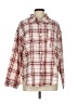 Veveret Plaid Tan 3/4 Sleeve Button-Down Shirt Size L - photo 1