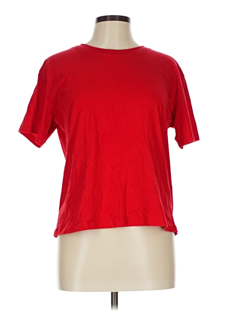Pre-owned Joyspun Short Sleeve T-shirt In Red