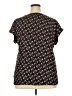 Worthington 100% Polyester Black Short Sleeve Blouse Size XXL - photo 2