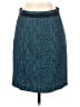 W by Worth Chevron-herringbone Teal Casual Skirt Size 2 - photo 1