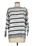 Neon Buddha 100% Cotton Stripes Silver Pullover Sweater Size M - photo 1