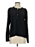 J.Crew 100% Silk Black Long Sleeve Silk Top Size 2 - photo 1