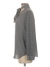 Ann Taylor 100% Polyester Gray Long Sleeve Blouse Size S - photo 5