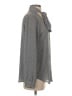 Ann Taylor 100% Polyester Gray Long Sleeve Blouse Size S - photo 4