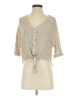 Millibon Gray 3/4 Sleeve Blouse Size S - photo 1